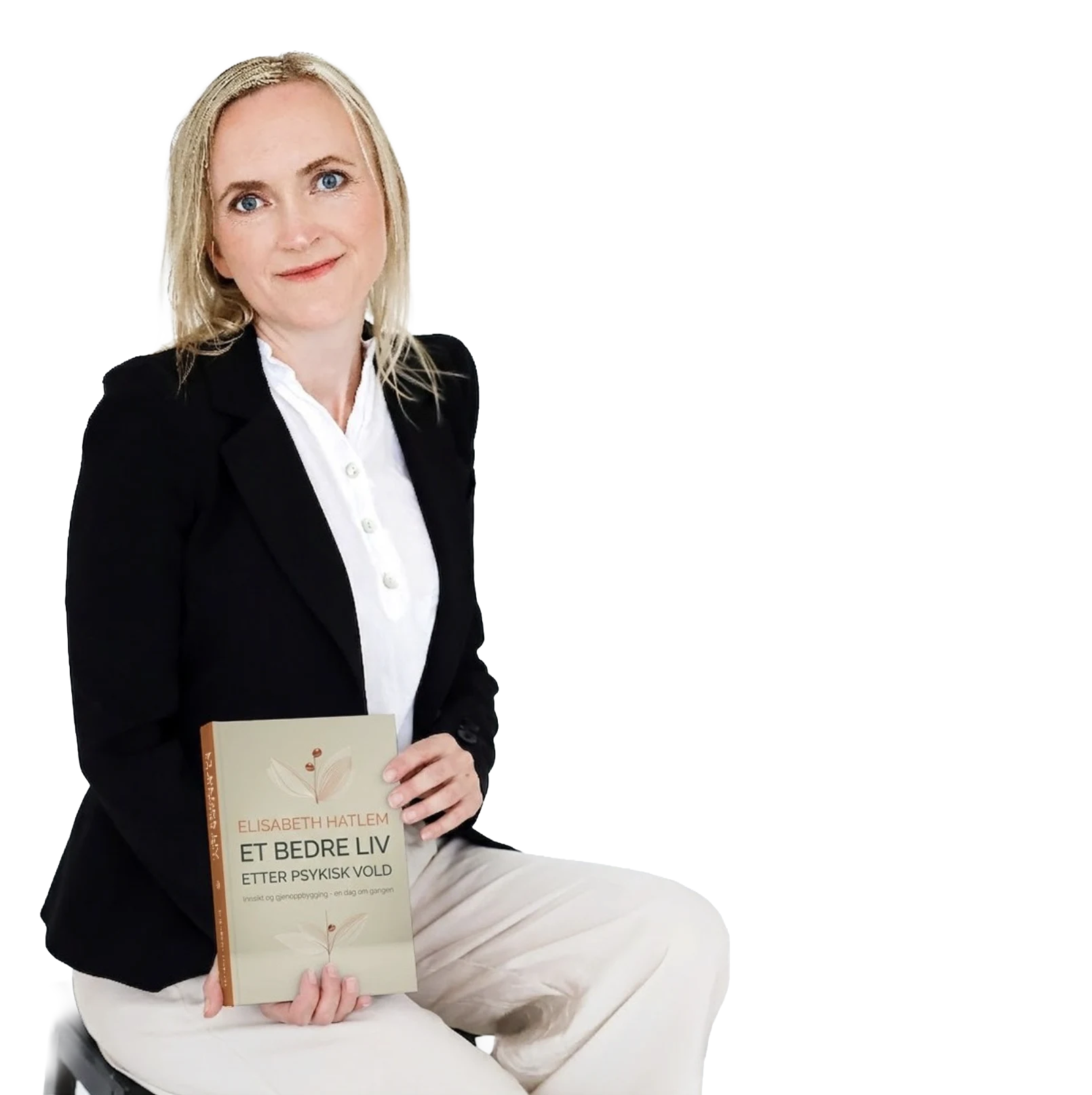Elisabeth Hatlem med boken Et Bedre Liv Etter Psykisk Vold